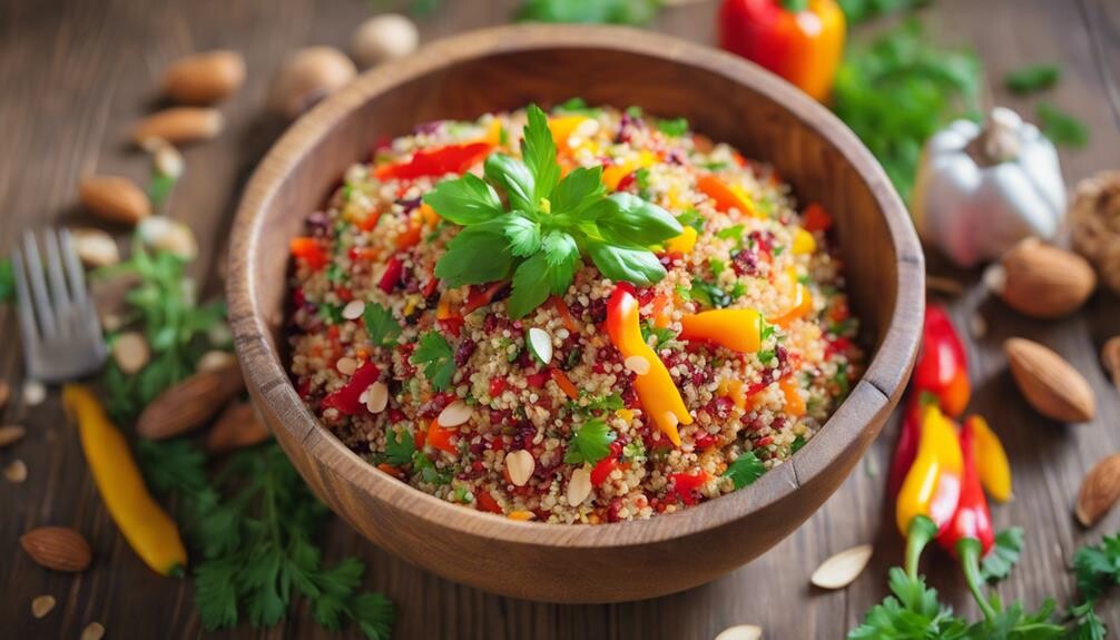 healthy grain medley dish