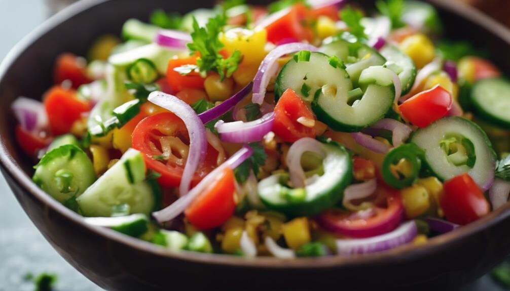 healthy indian cucumber salad