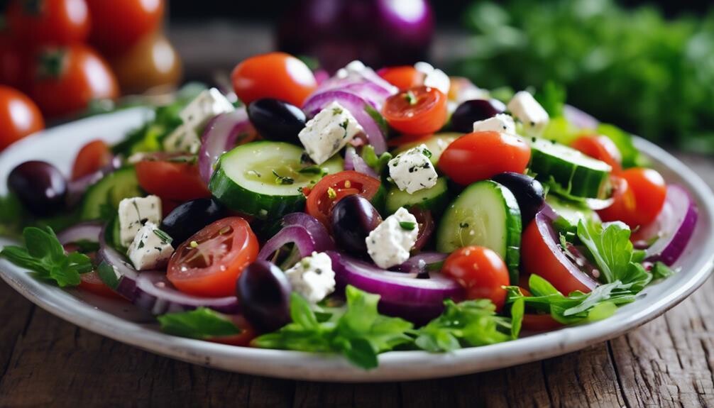 healthy mediterranean salad option