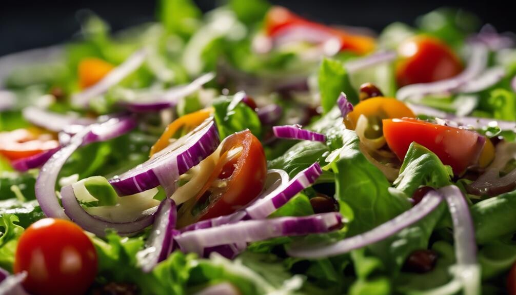 healthy salad with variety