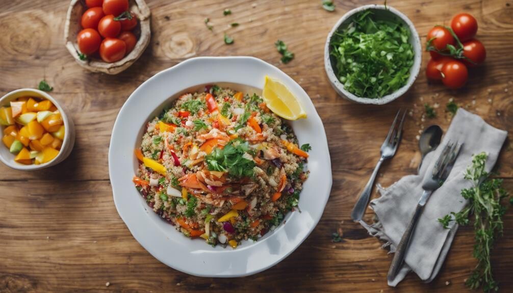 healthy vegetarian lunch option