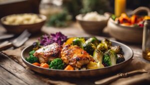 honey garlic chicken sides