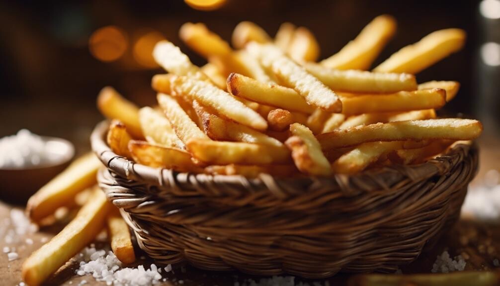 hot crispy potato sticks