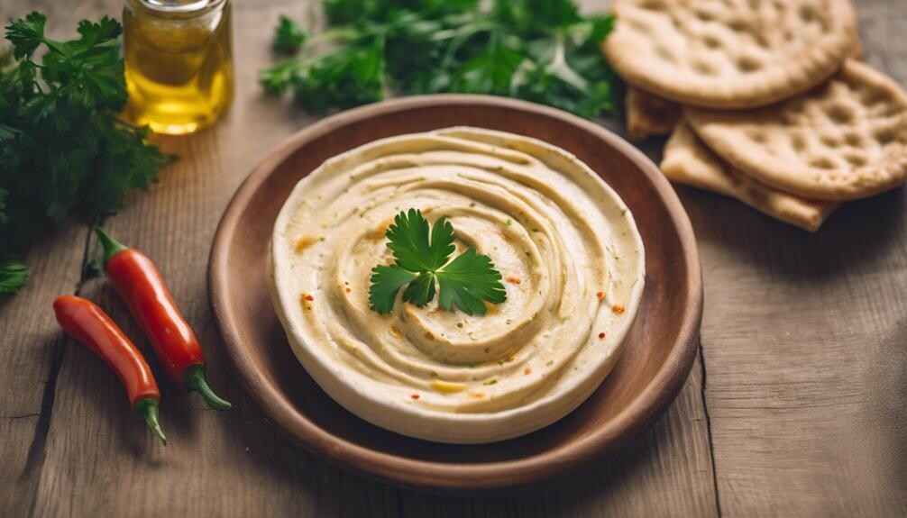 hummus and pita pairing