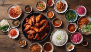 korean wings side dishes
