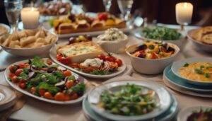 lasagna and garlic bread