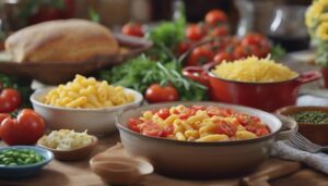 macaroni and tomatoes sides
