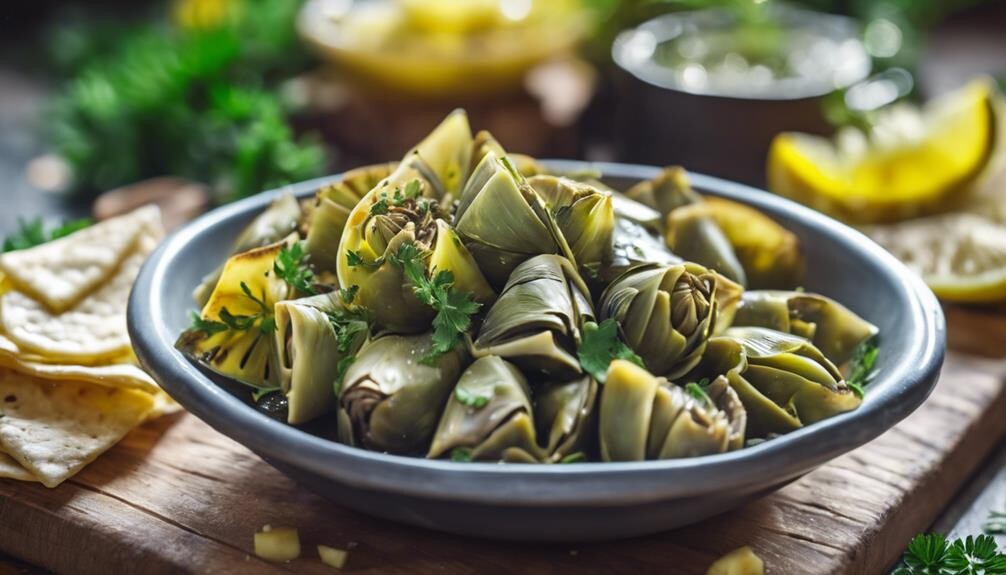 marinated artichokes are delicious