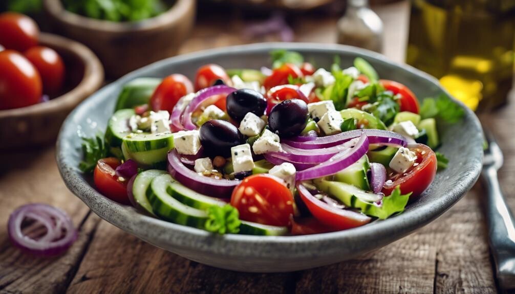 mediterranean dish with feta