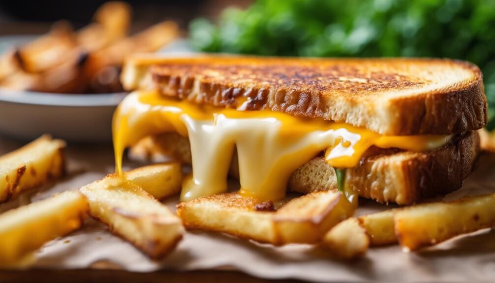 melty cheese on bread