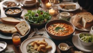 minestrone soup dinner sides