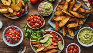 potato wedges vegetarian sides