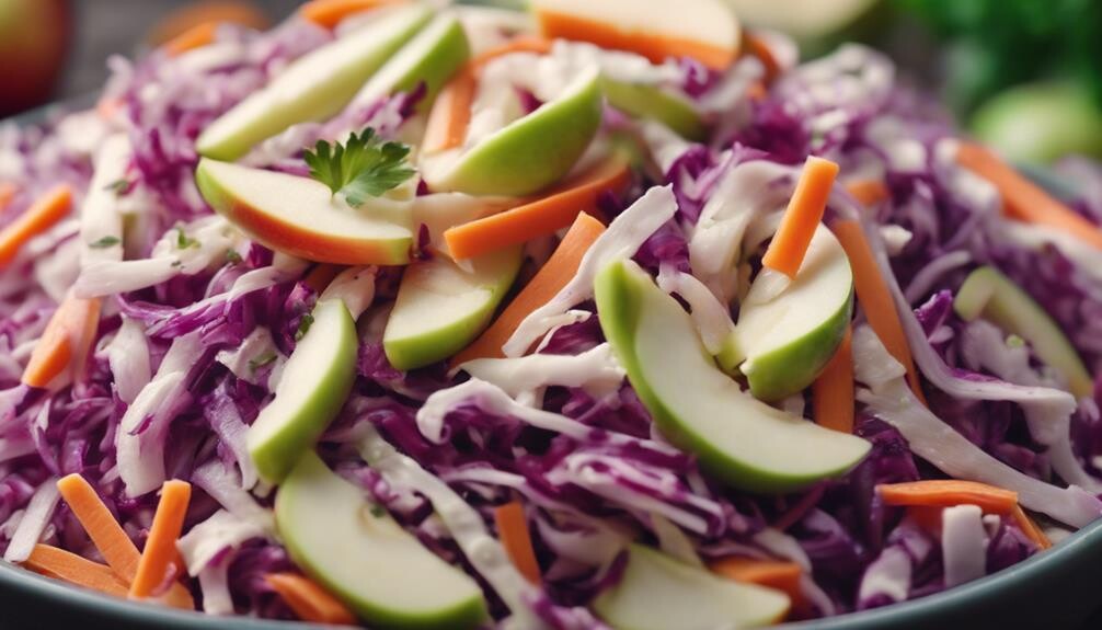 refreshing apple and cabbage