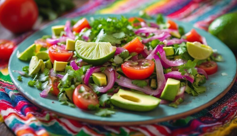 refreshing cactus and veggies