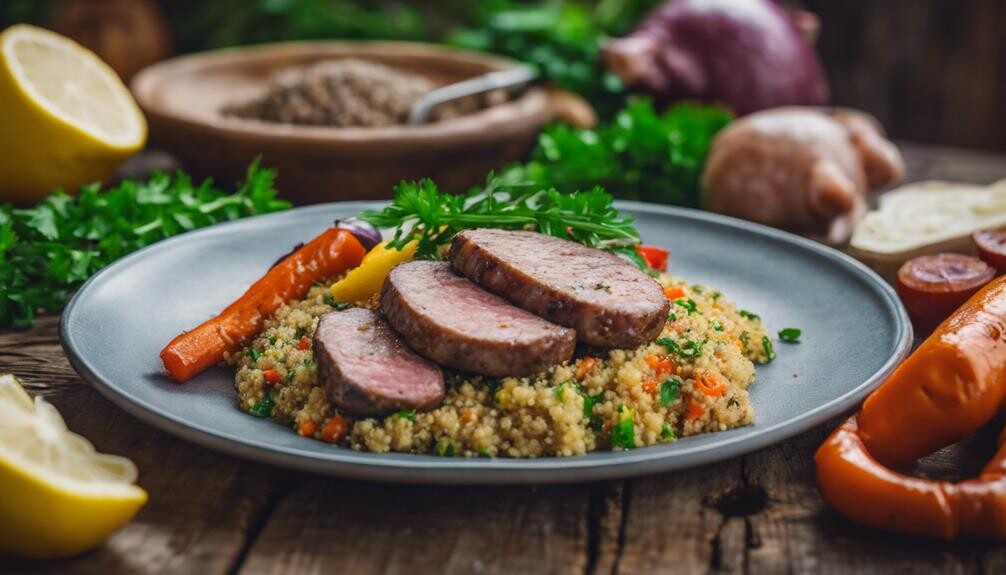 refreshing herb infused quinoa salad