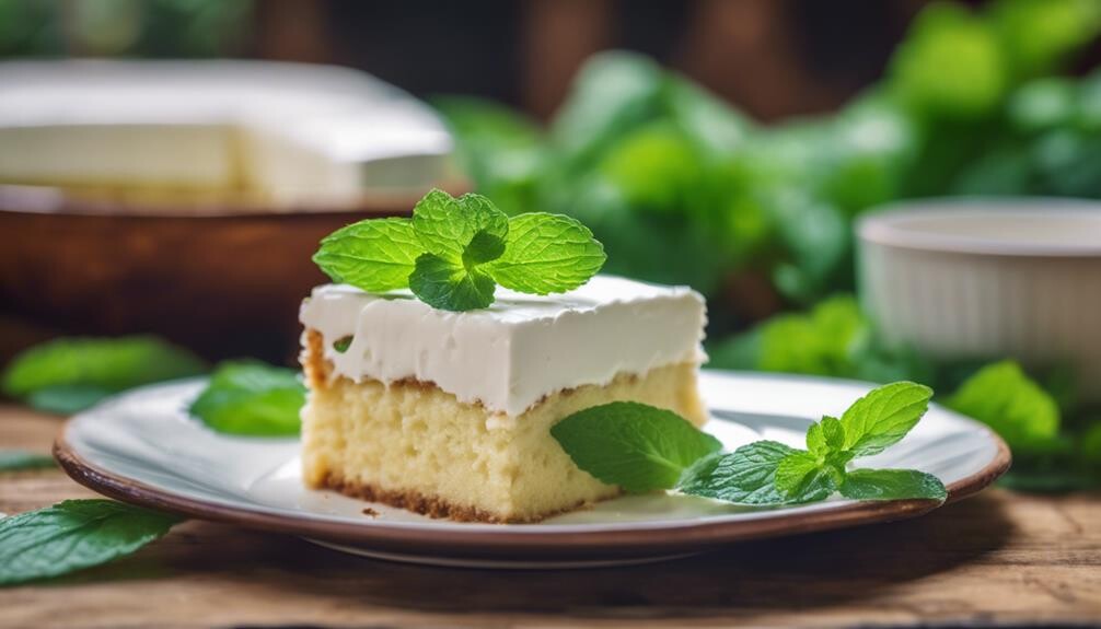 refreshing mint tea leaves