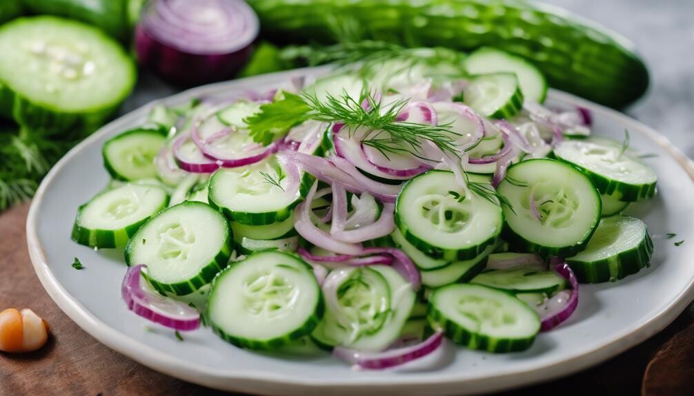 refreshing summer cucumber dish