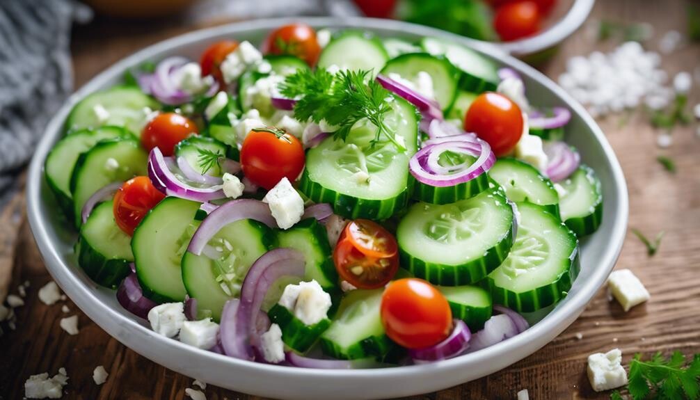 refreshing summer cucumber dish