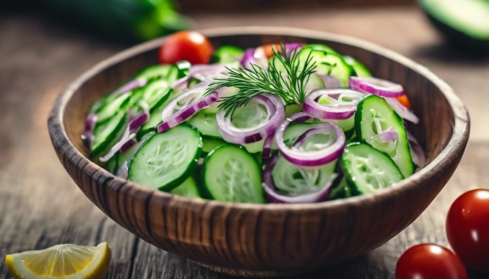 refreshing summer cucumber salad