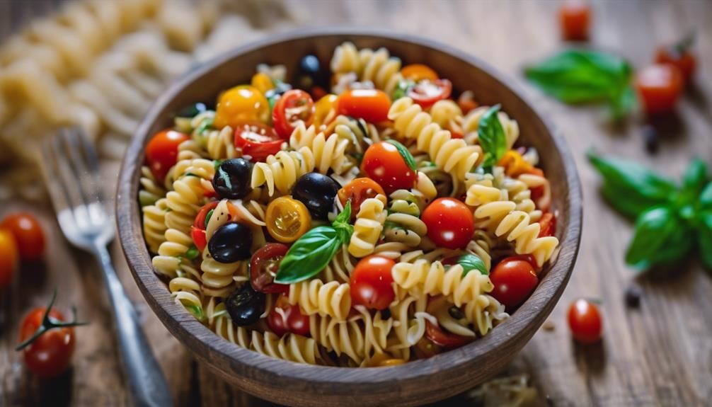 refreshing summer pasta dish