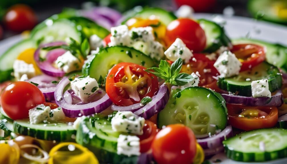 refreshing summer vegetable salad