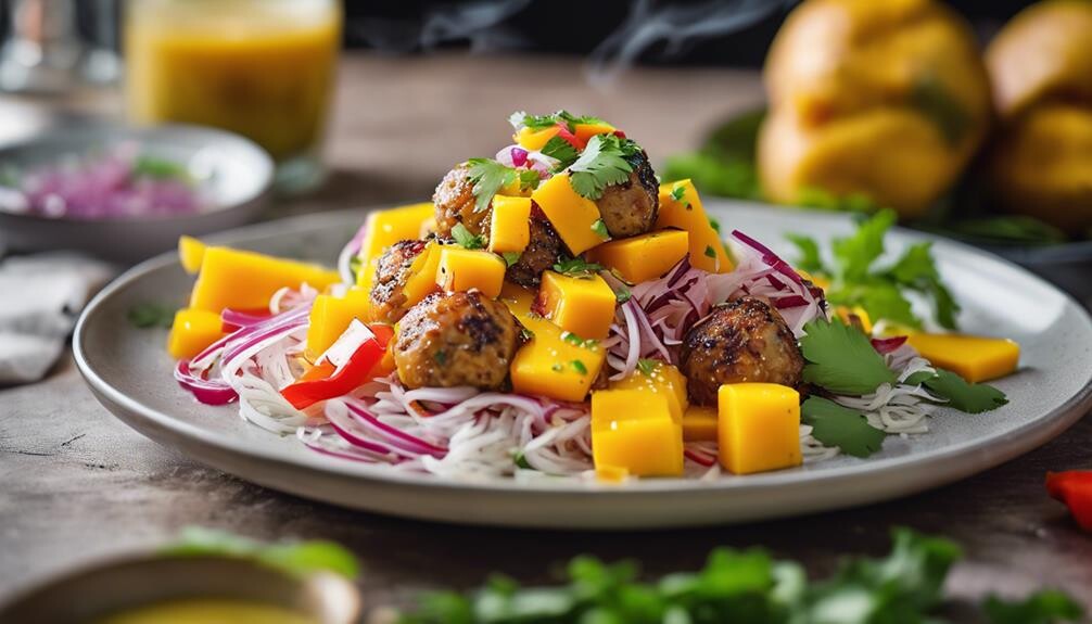 refreshing tropical fruit dish