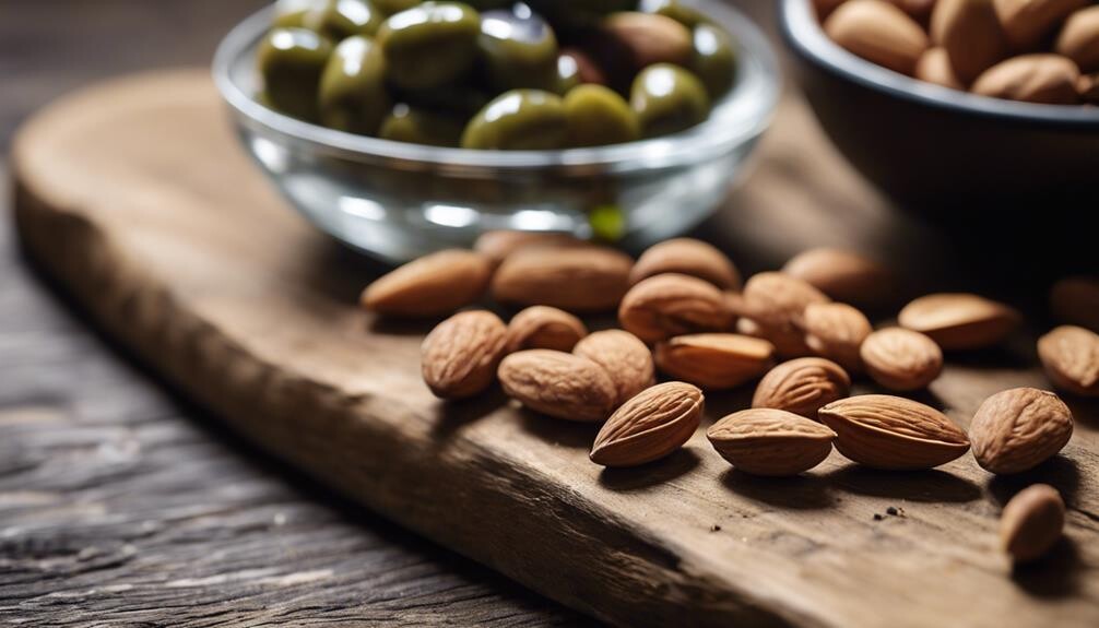 revealing the roasted nuts