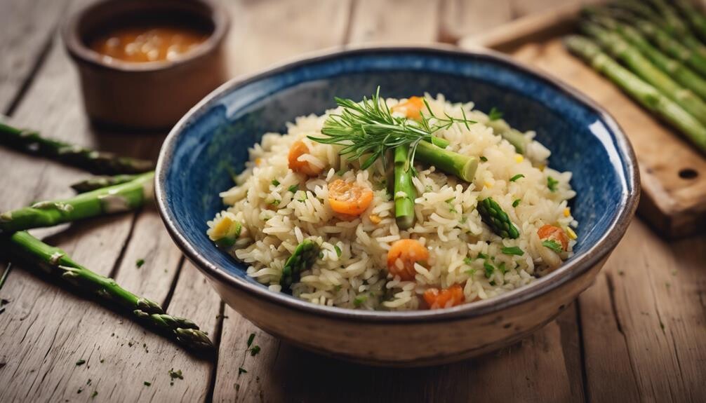 roasted asparagus flavorful rice