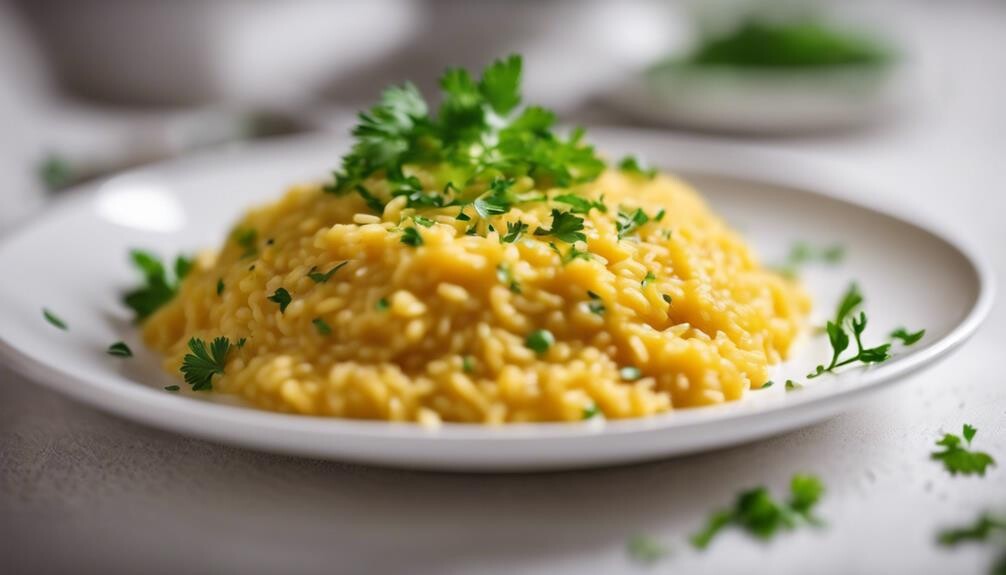 saffron infused creamy rice dish