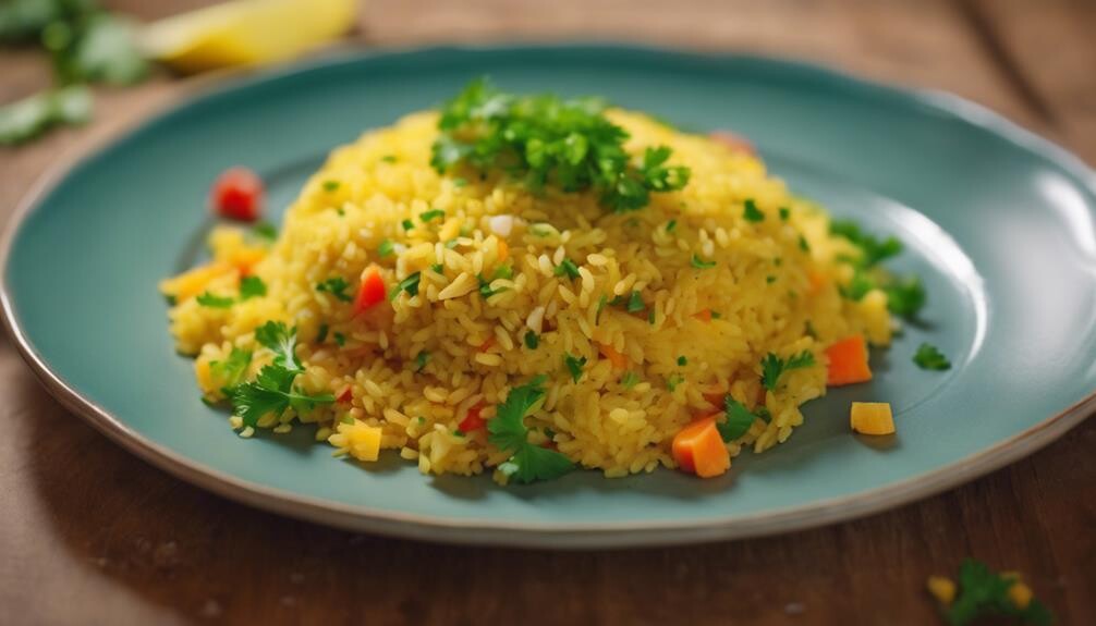 saffron infused rice dish