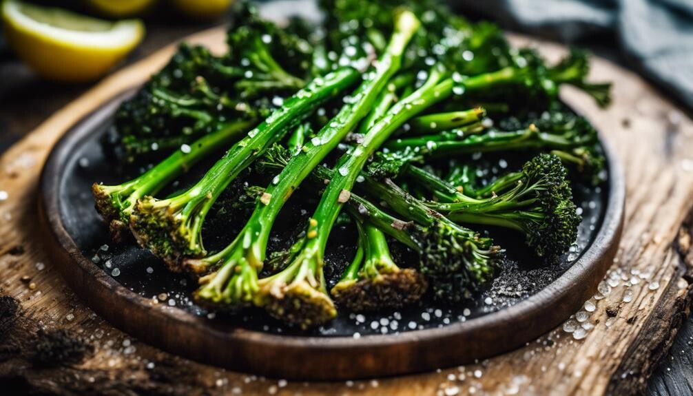 savory broiled broccolini dish