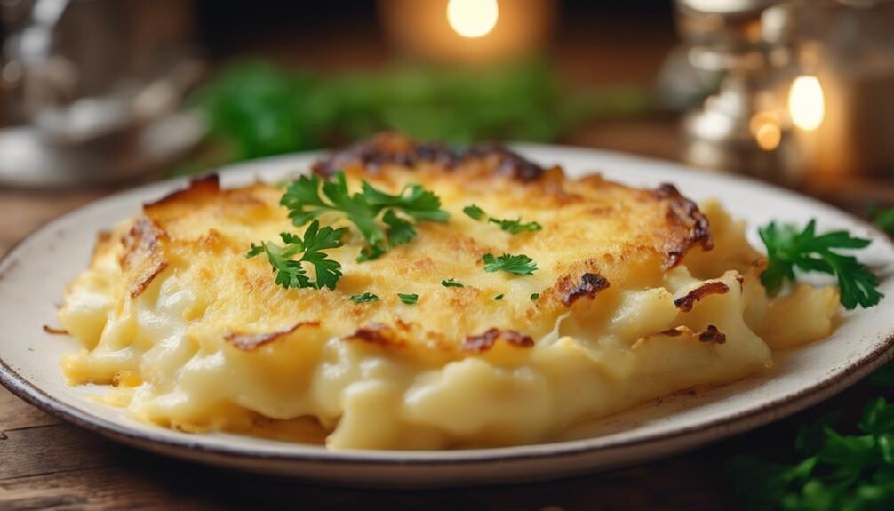 savory cheesy potato gratin