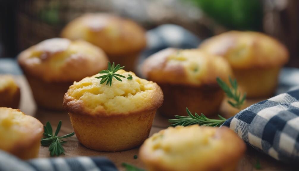 savory cornbread baked fresh