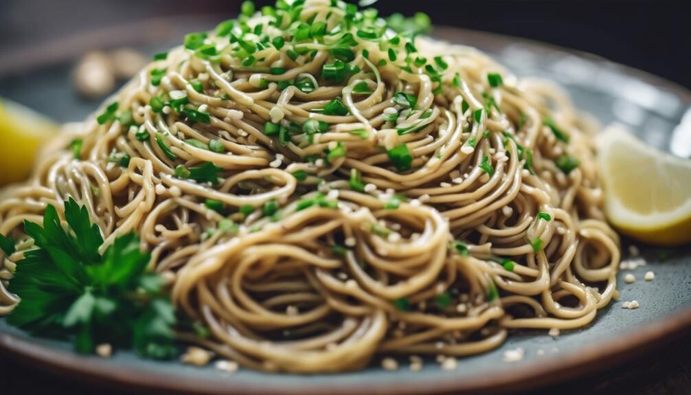 savory garlic infused pasta dish