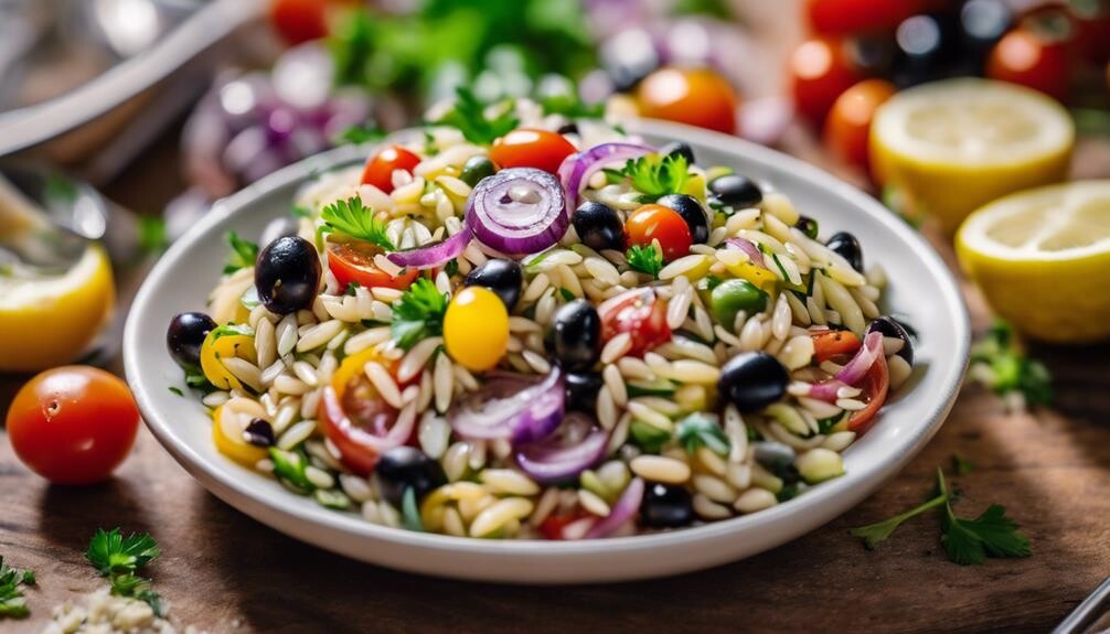savory mediterranean pasta dish