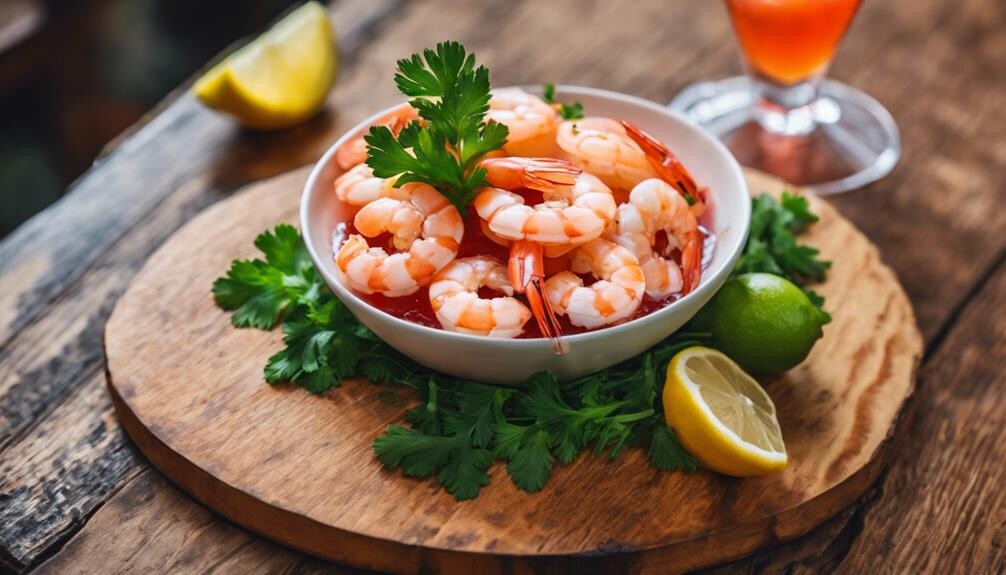 seafood appetizer with sauce