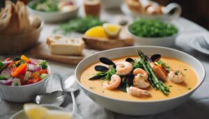 seafood bisque side dishes
