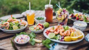 shrimp salad rolls sides