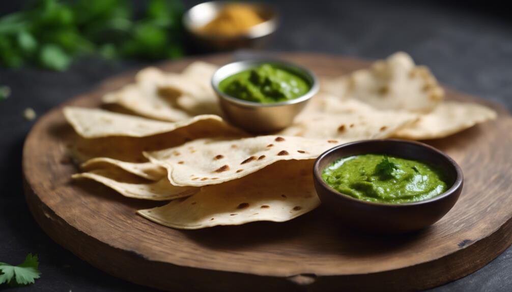 spiced indian crispy flatbread