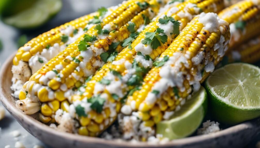 spicy grilled corn cob