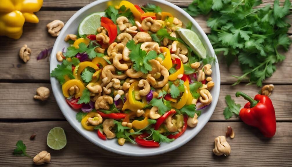 spicy nutty crunchy salad