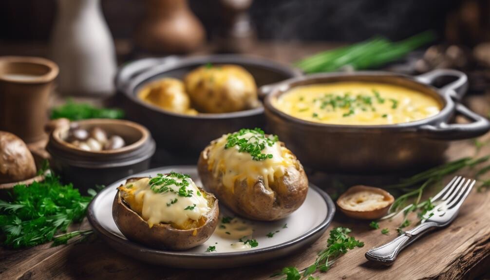 stuffed potatoes with cheese