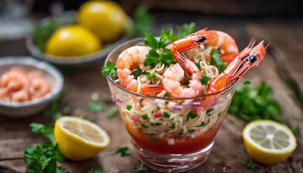 succulent shrimp tangy cocktail