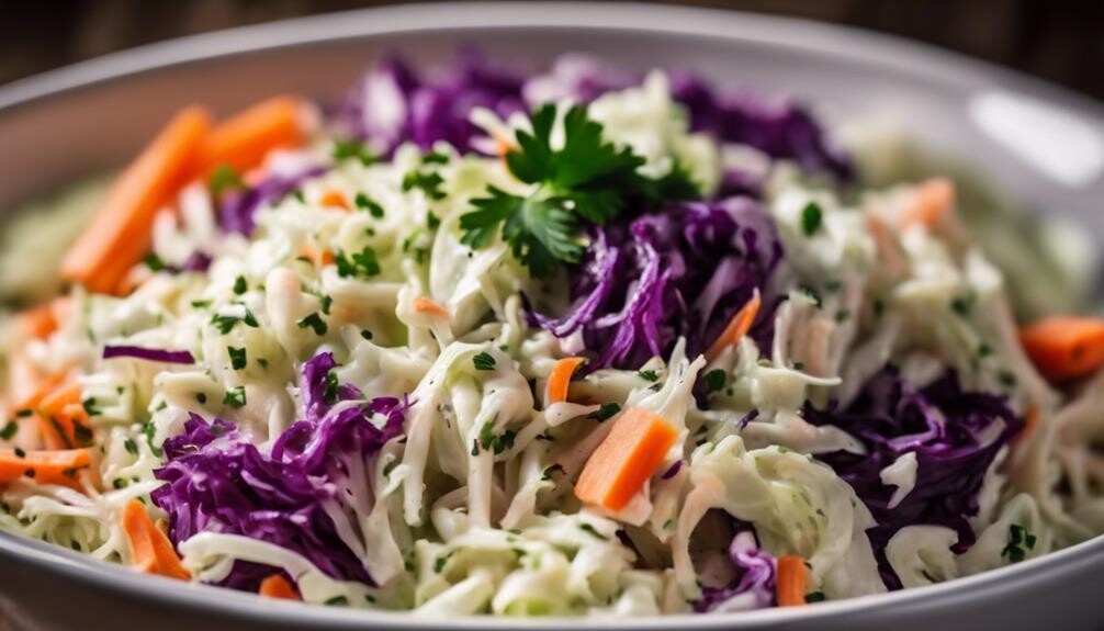 tangy cabbage and mayo