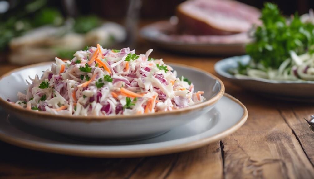tangy cabbage salad dish