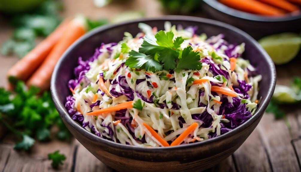 tangy cabbage with kick