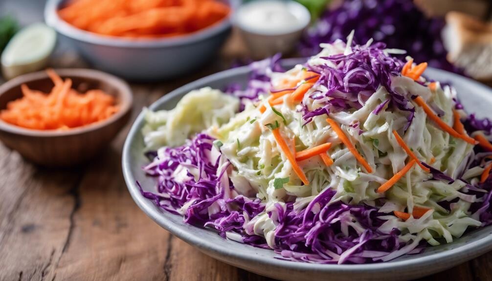 tangy creamy cabbage salad