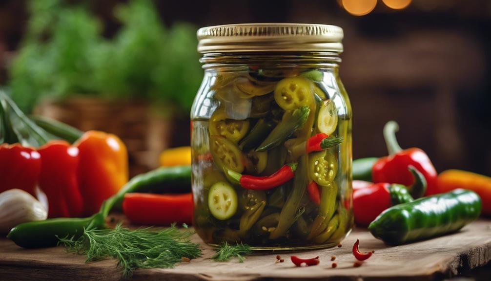 tangy cucumbers fiery brine