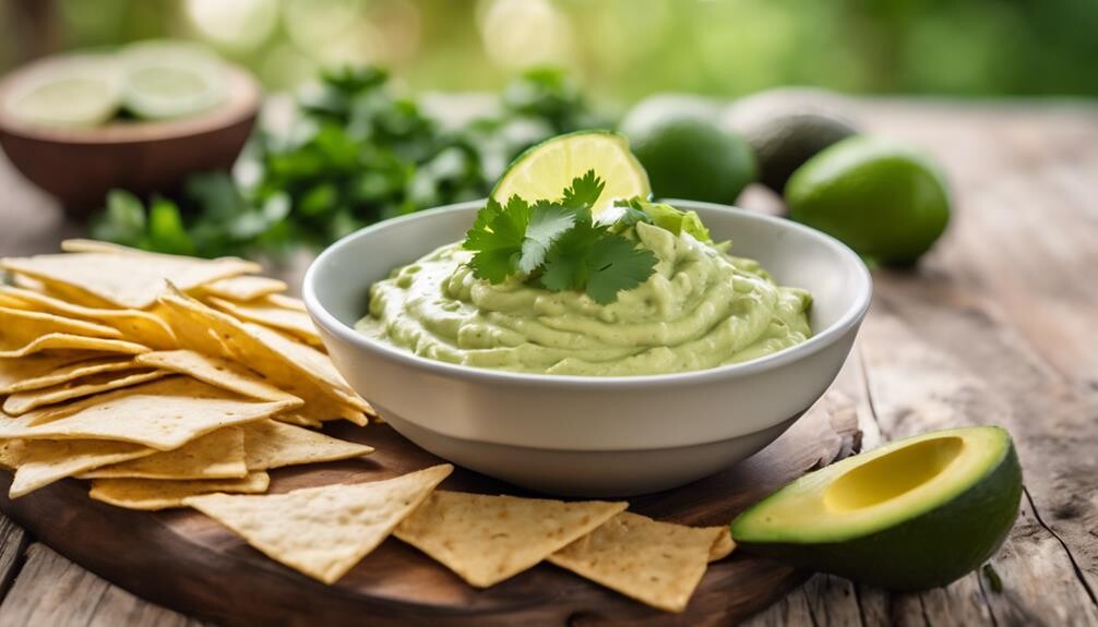 tangy dip with avocado