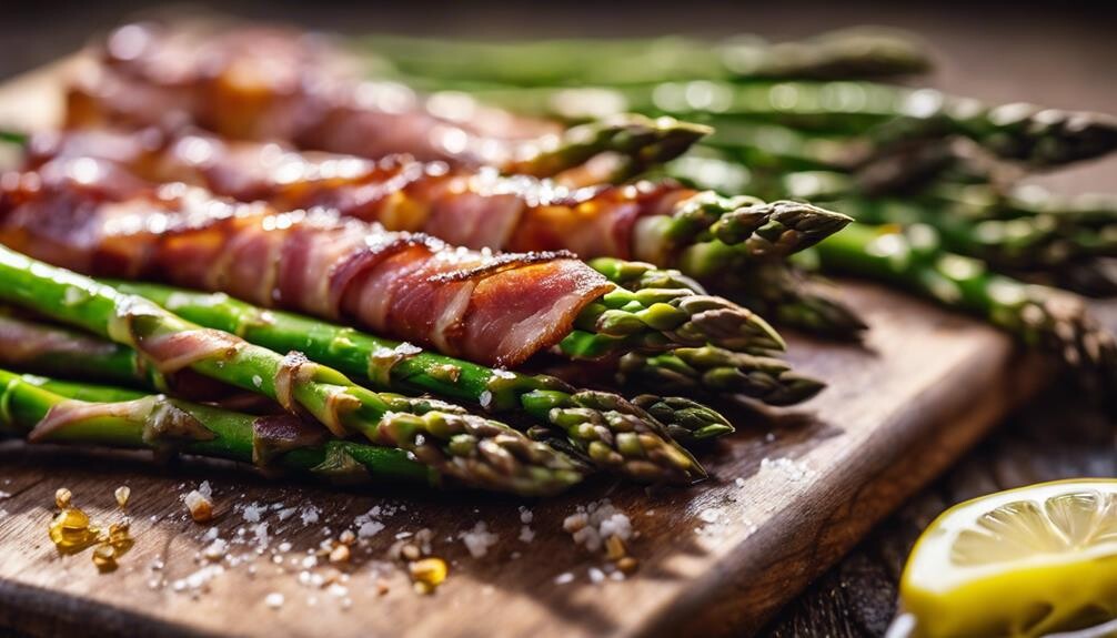 tasty appetizer with bacon